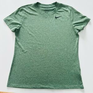 Nike Dri-FIT Women’s Training T-Shirt Green Heather Size Medium #76